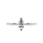 0.30 CT Marquise Lab Grown Diamond Engagement Ring, Dainty Solitaire Ring, Minimalist Gold Promise Ring, Navette Diamond Ring