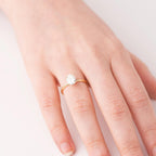 1.50 CT Oval Lab Grown Diamond Engagement Ring, IGI Certified Oval Solitaire Ring, 4 Prong Gold Engagement Ring