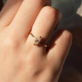 0.30 CT Marquise Lab Grown Diamond Engagement Ring, Dainty Solitaire Ring, Minimalist Gold Promise Ring, Navette Diamond Ring