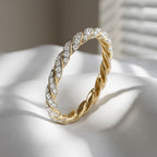 Moissanite Smart Ring Stacking Band For Oura Ring 5