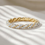 Moissanite Smart Ring Stacking Band For Oura Ring 5
