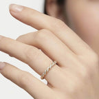 Moissanite Smart Ring Stacking Band For Oura Ring 5