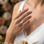 Oval Lab Grown Diamond Halo Engagement Ring 1.30 CTW 10K 14K Gold Marquise Diamond Bridal Ring Floral Promise Ring