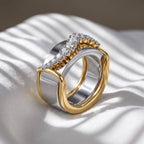 Graduating Moissanite Smart Ring Enhancer for Oura Ring 4