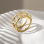 Wavy Smart Ring Jacket for Oura Ring 4 & 5 Moissanite Ring Cover